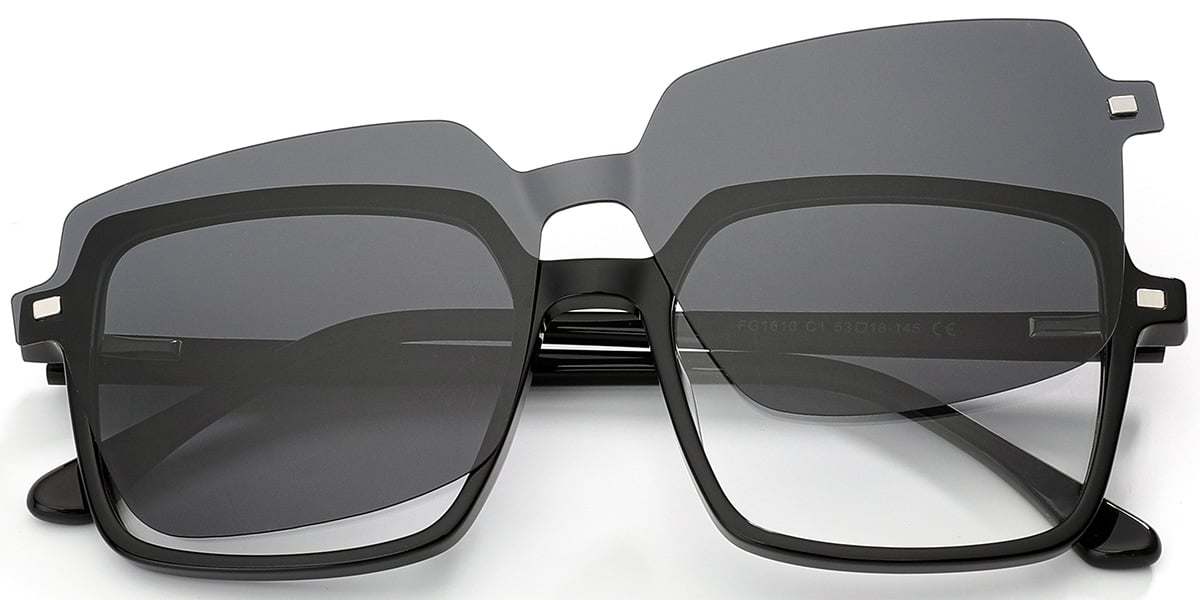 Acetate Square Frame black