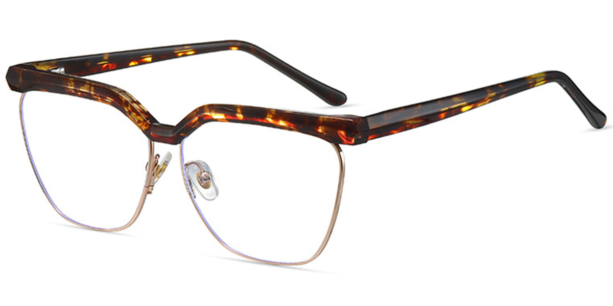 Square Frame pattern-tortoiseshell