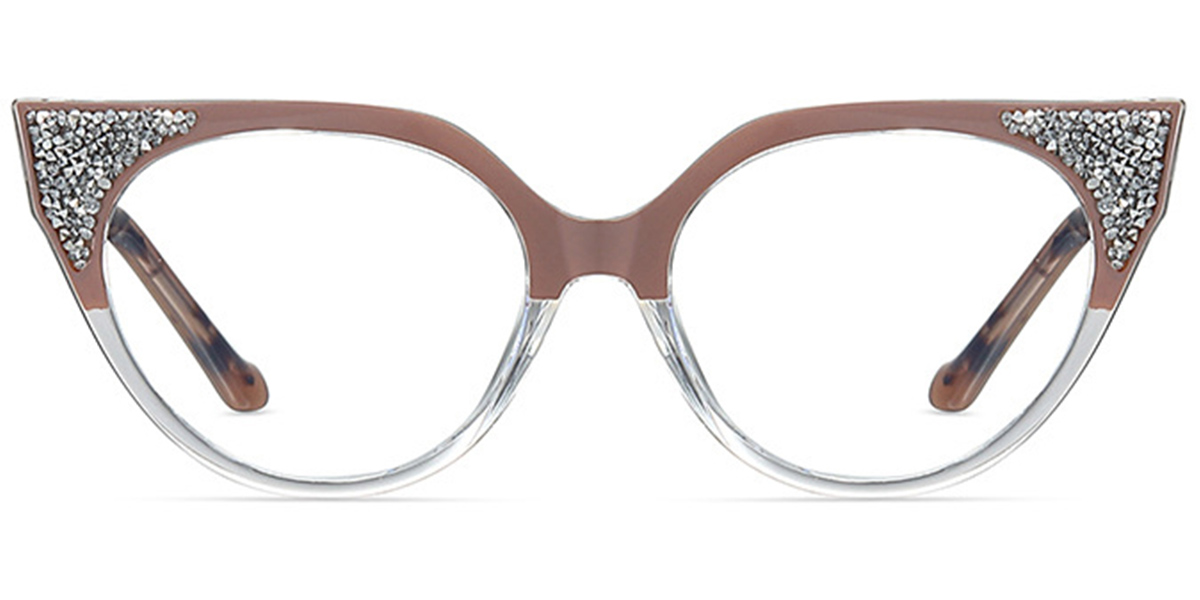 Cat Eye Frame pattern-pink