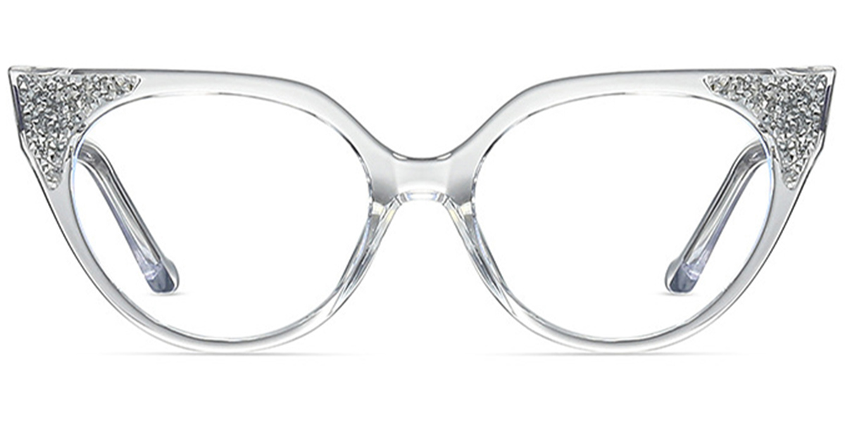 Cat Eye Frame translucent-white