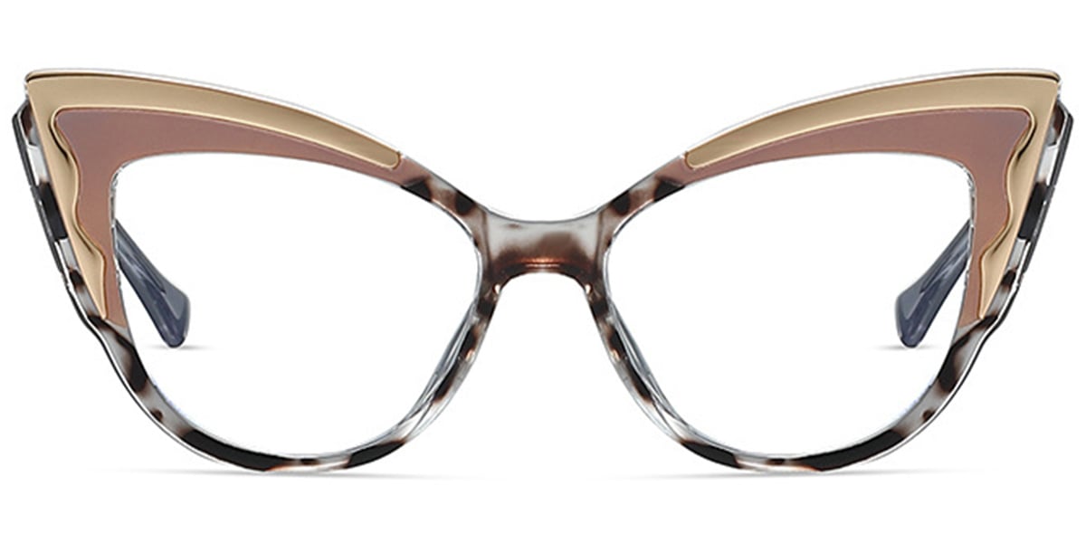 Cat Eye Frame pattern-pink