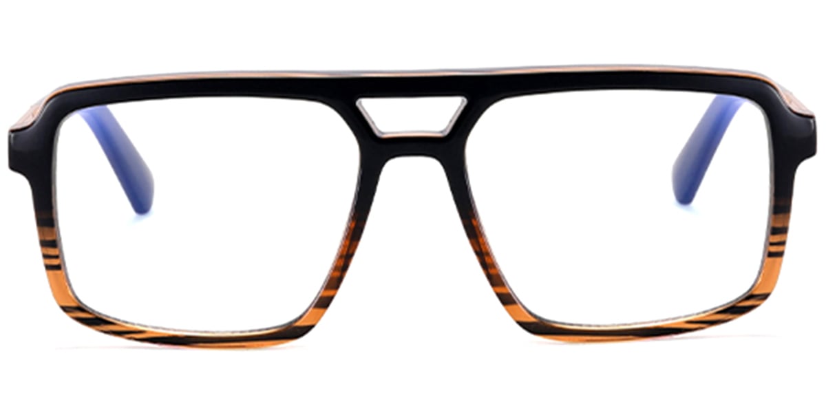 Aviator Frame pattern-brown