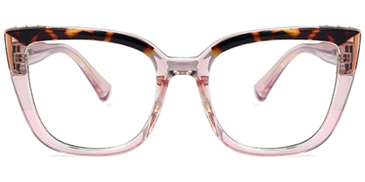 Square Frame pattern-tortoiseshell