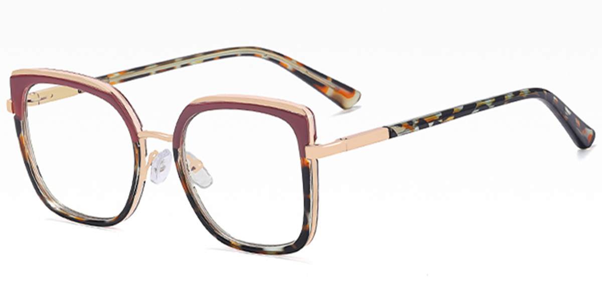 Square Frame pattern-tortoiseshell