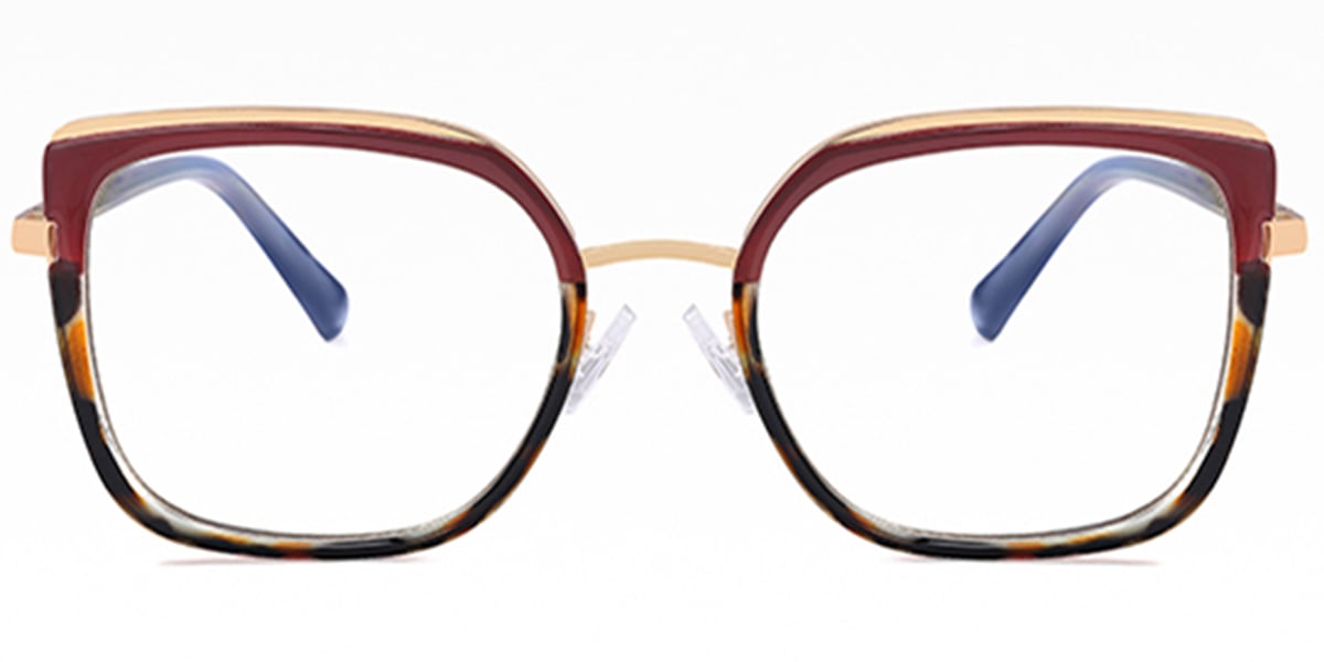 Square Frame pattern-tortoiseshell