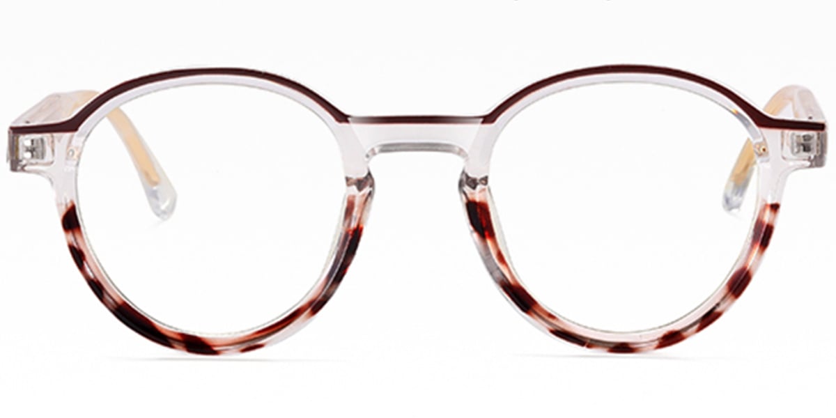 Round Frame translucent-tortoiseshell