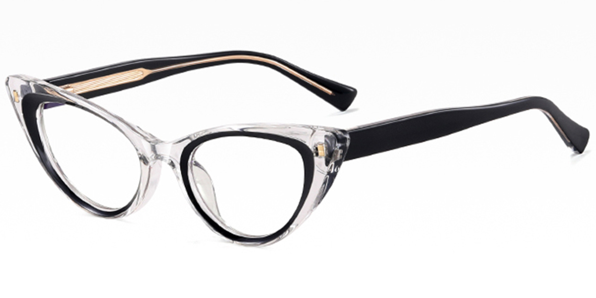 Cat Eye Frame translucent-black