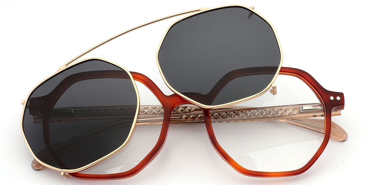 Acetate Geometric Frame tortoiseshell