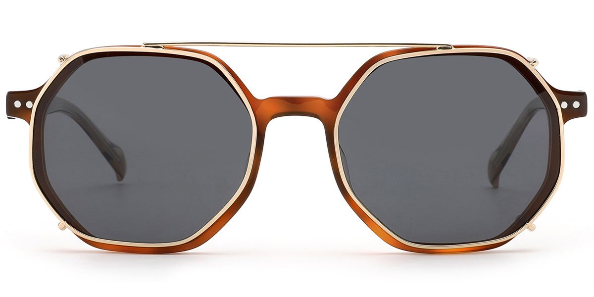 Acetate Geometric Frame tortoiseshell