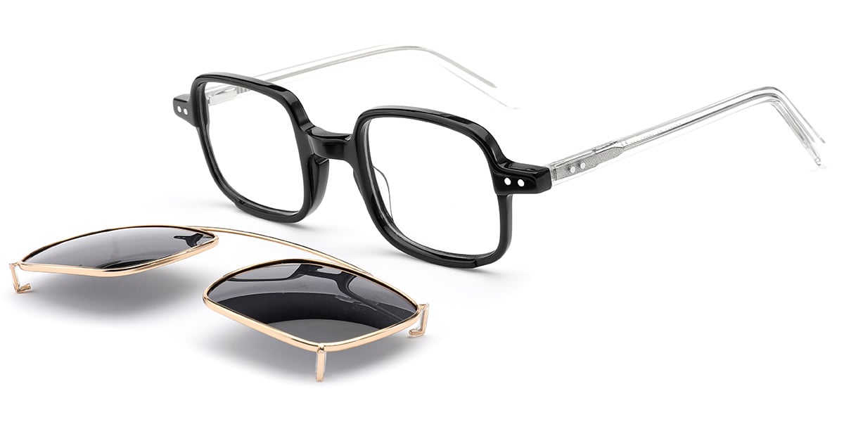 Acetate Square Frame black