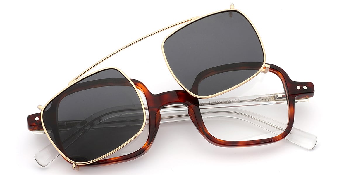 Acetate Square Frame tortoiseshell