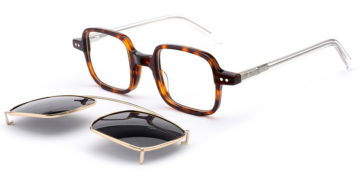 Acetate Square Frame tortoiseshell