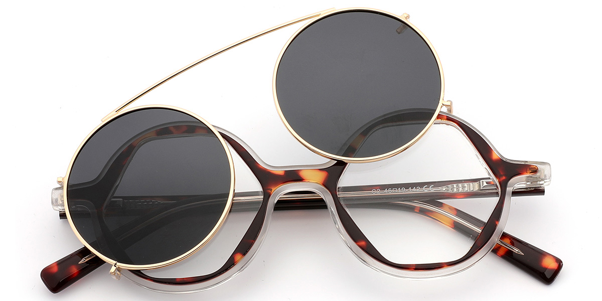 Acetate Geometric Frame tortoiseshell