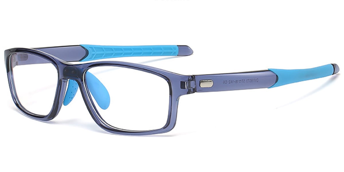 Rectangle Frame translucent-blue