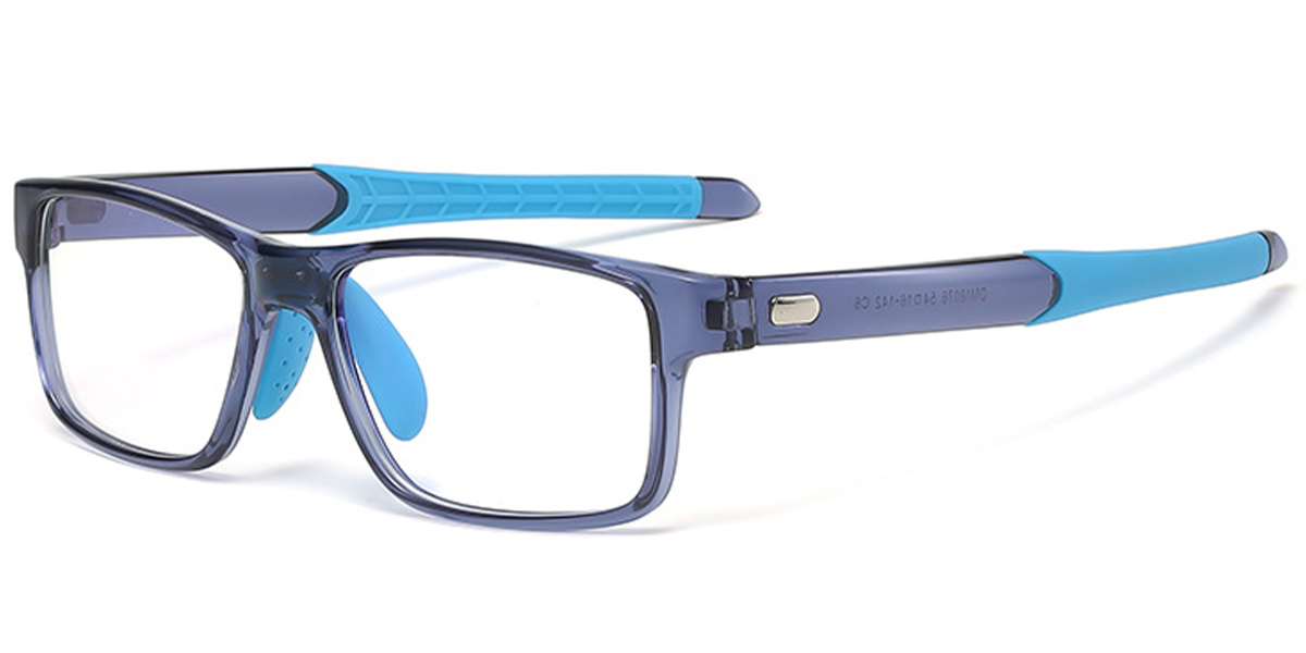 Rectangle Frame translucent-blue