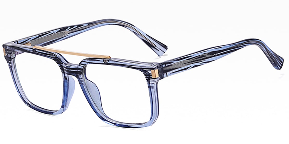 Aviator Frame pattern-blue