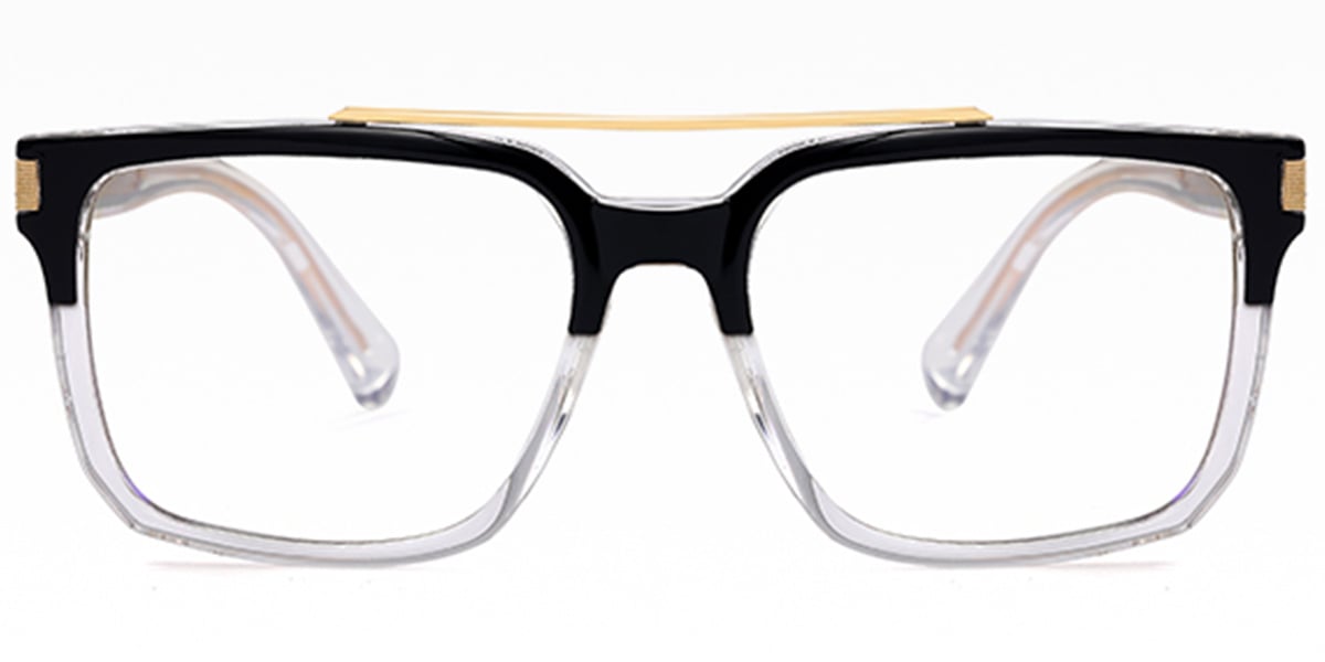 Aviator Frame pattern-black