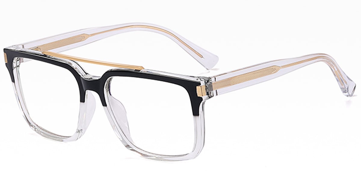 Aviator Frame pattern-black