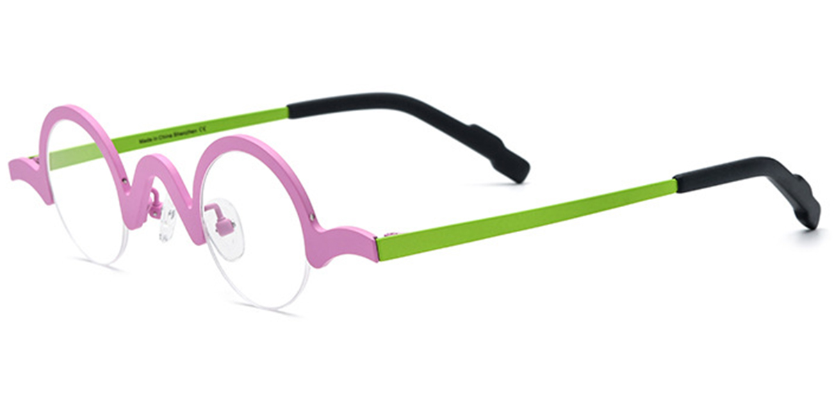 Titanium Round Frame pink