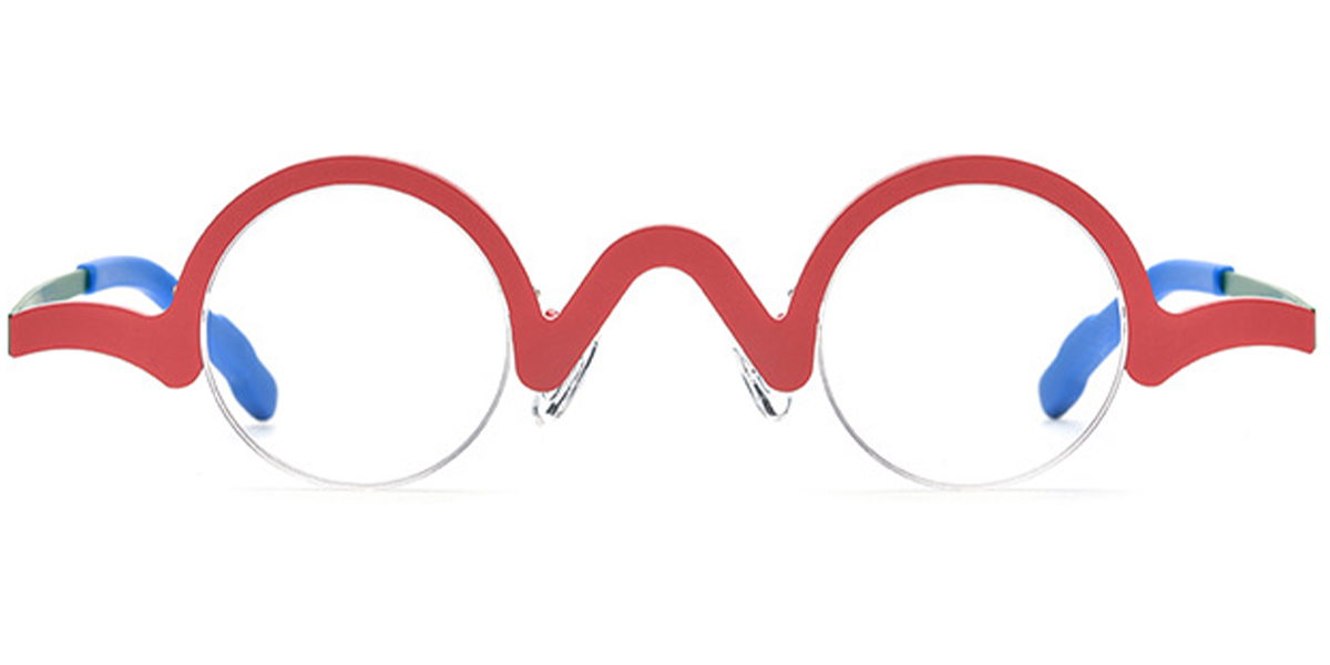 Titanium Round Frame red