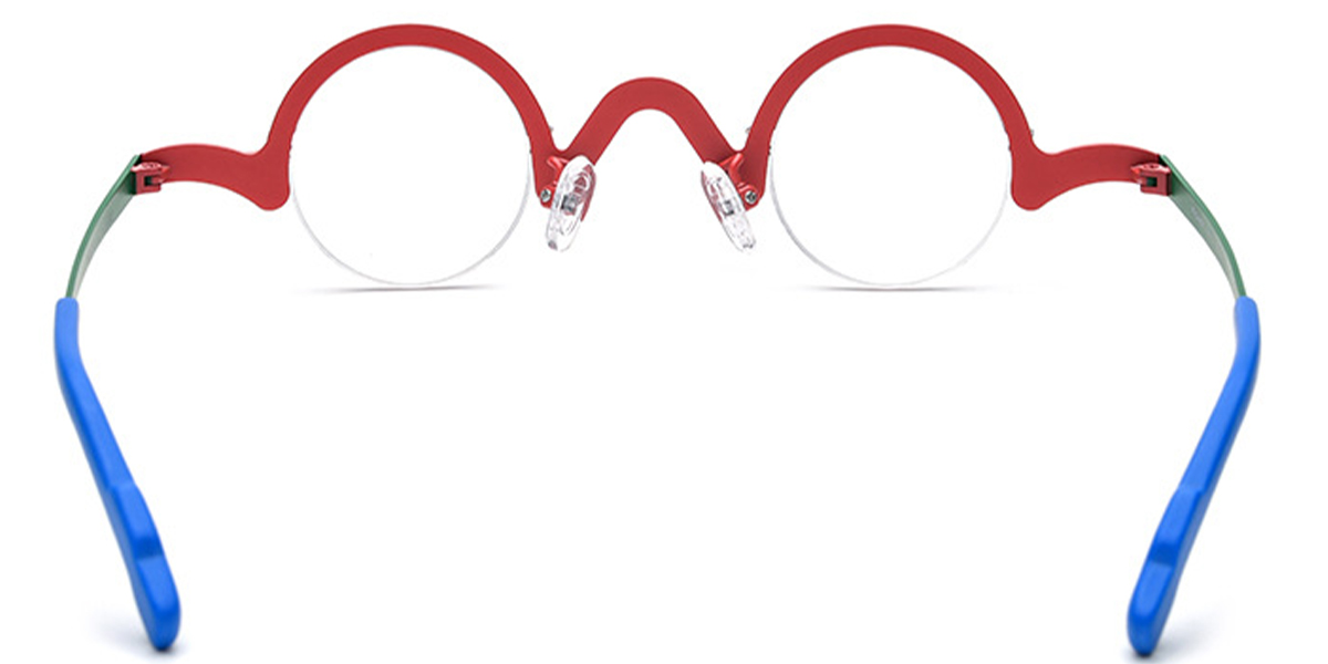 Titanium Round Frame red