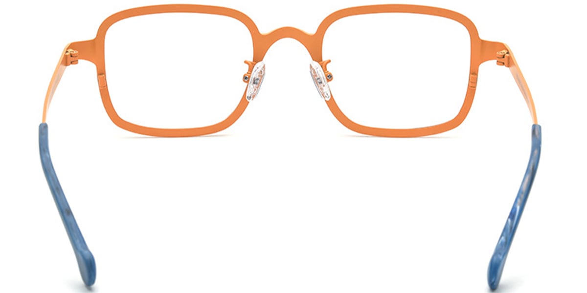 Titanium Square Frame pattern-orange