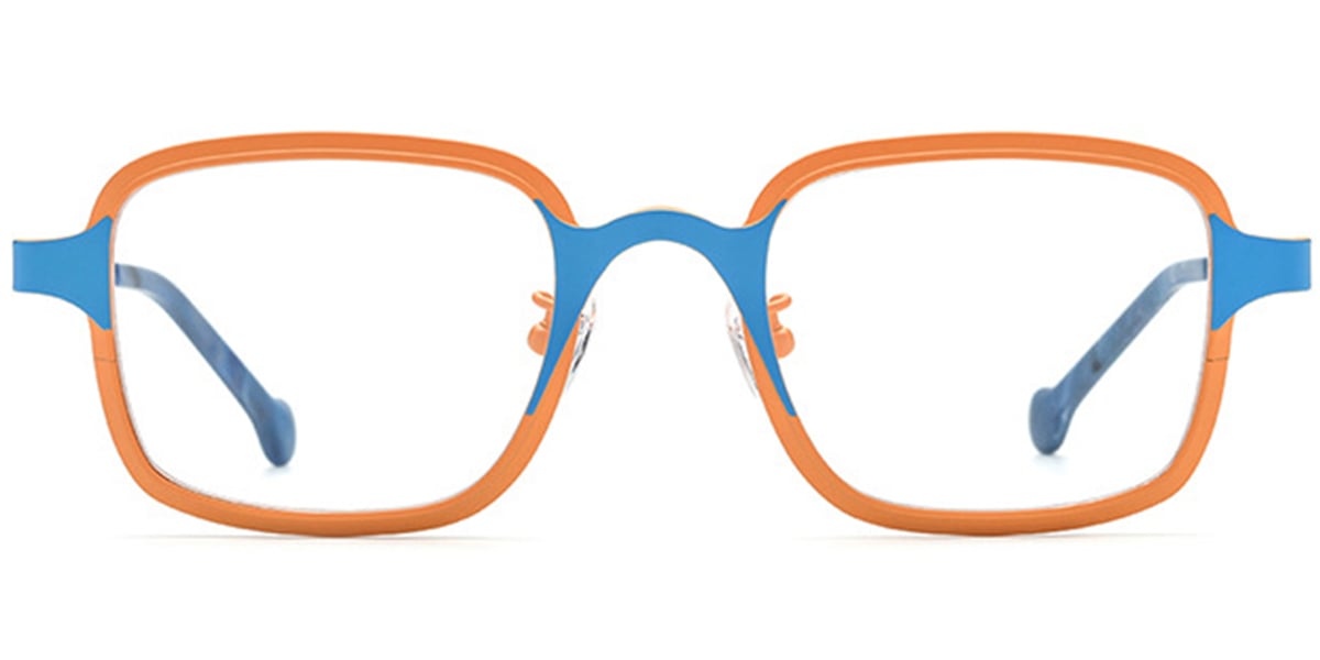 Titanium Square Frame pattern-orange