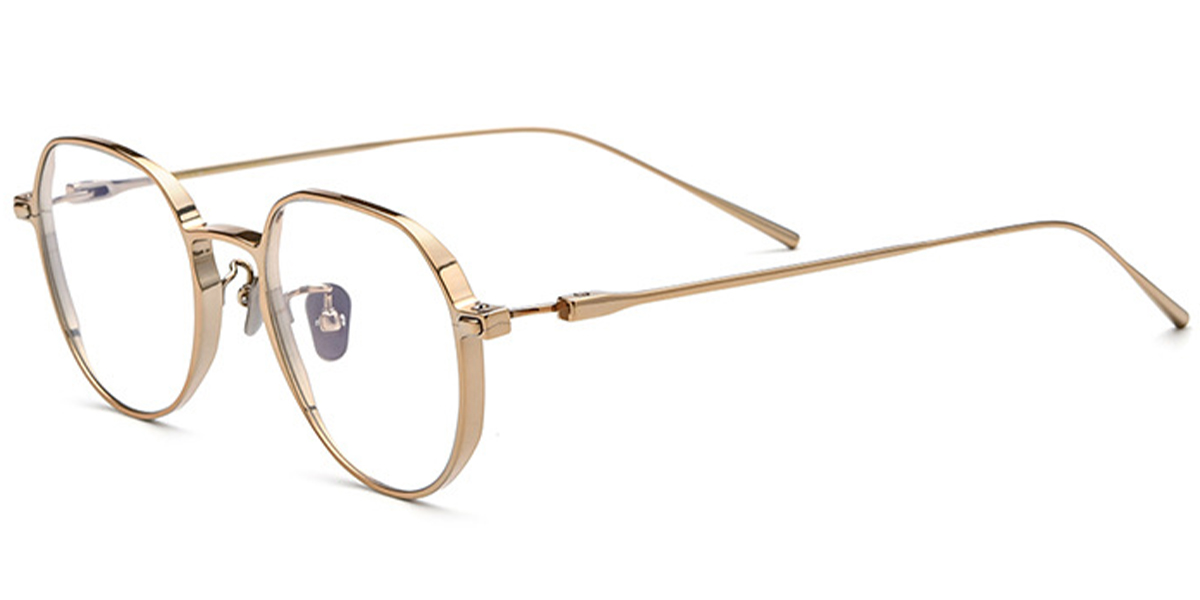 Titanium Square Frame gold