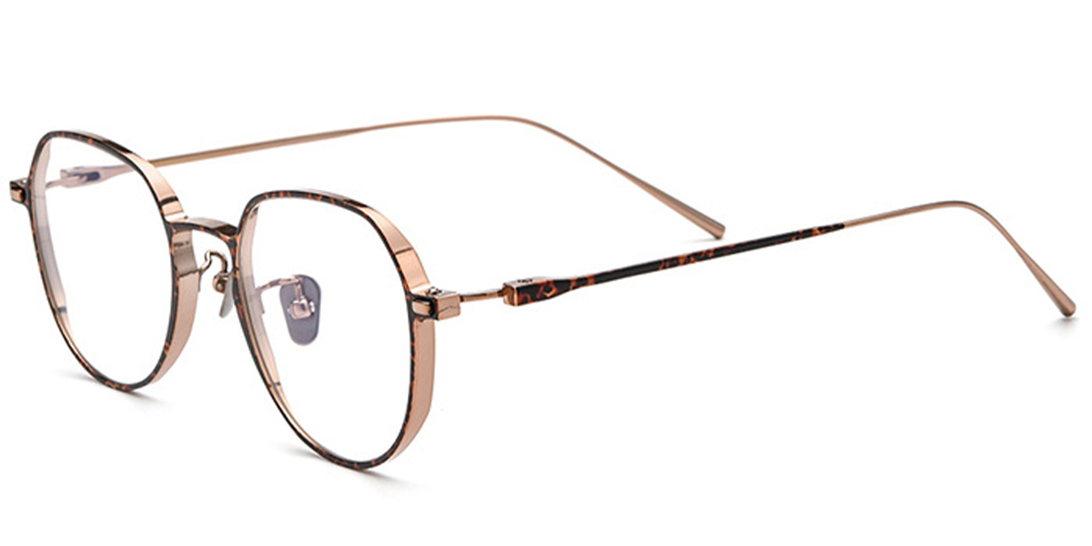 Titanium Square Frame tortoiseshell