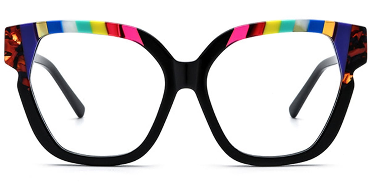 Acetate Square Cat Eye Frame 