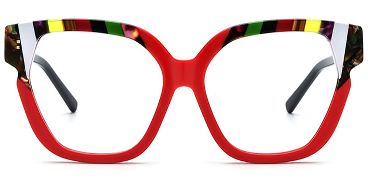 Acetate Square Cat Eye Frame 