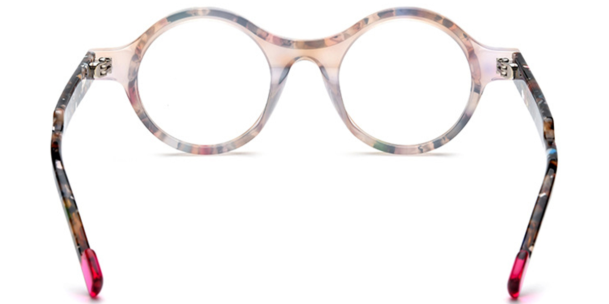 Acetate Round Frame pattern-tortoiseshell