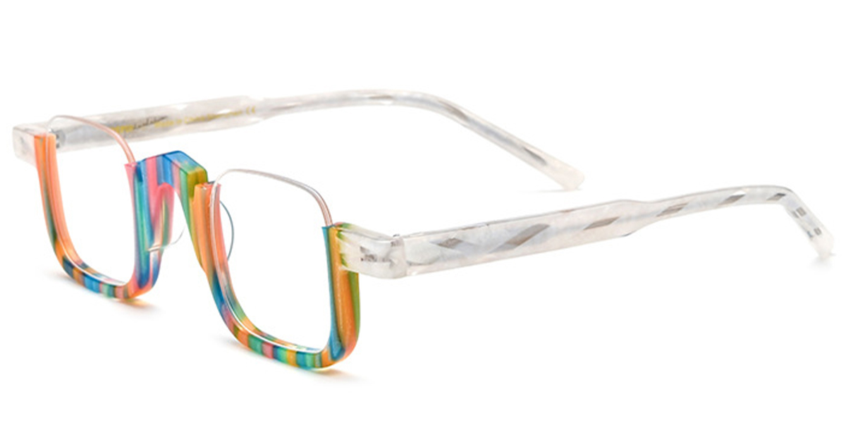 Acetate Square Frame multicolor