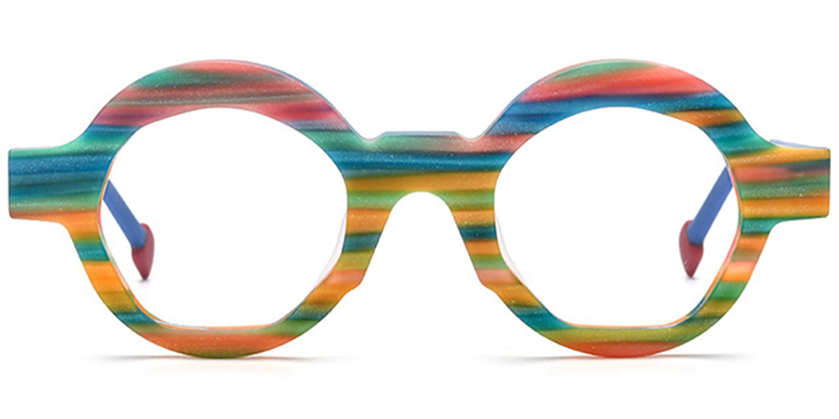 Acetate Round Frame multicolor