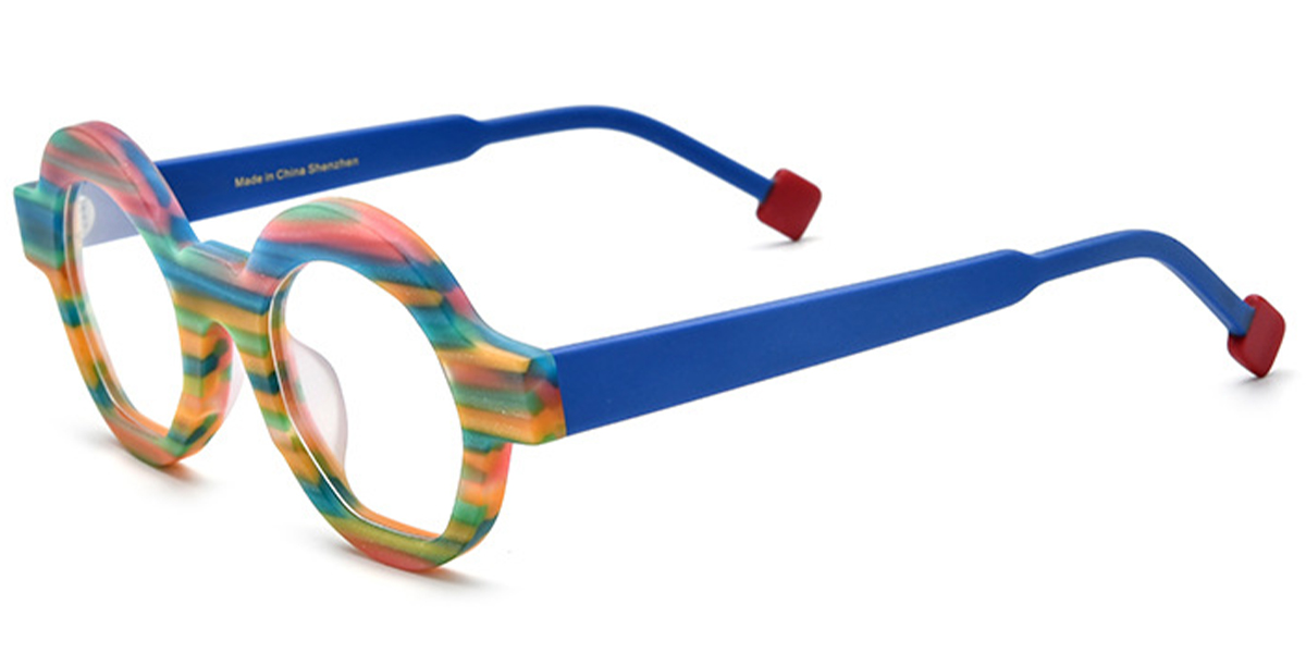 Acetate Round Frame multicolor