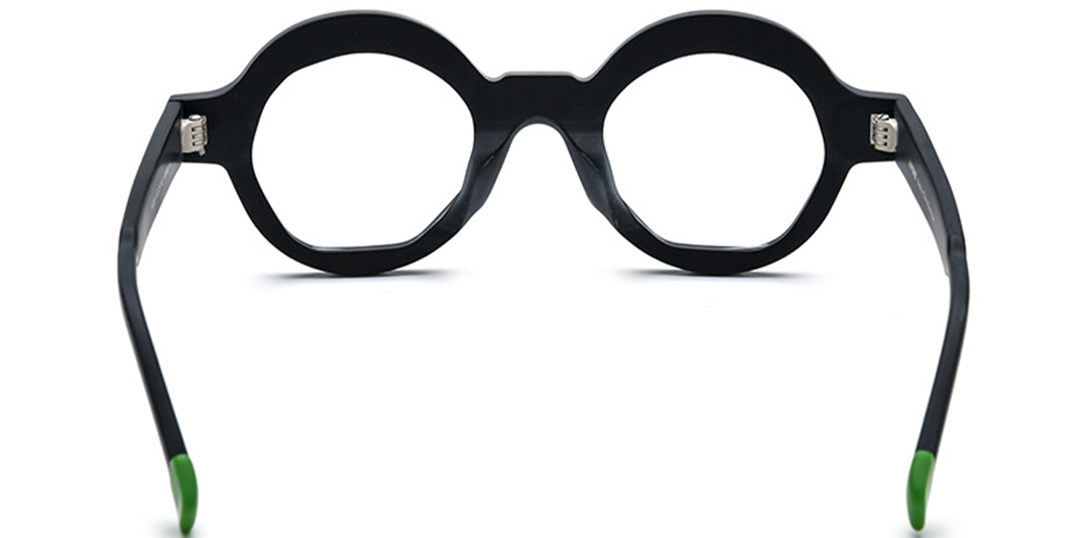 Acetate Round Frame black