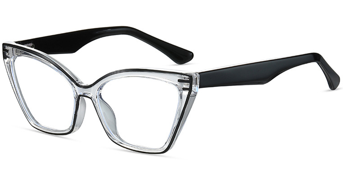 Cat Eye Frame pattern-translucent