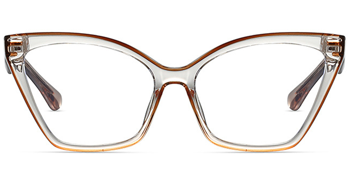 Cat Eye Frame pattern-light_brown