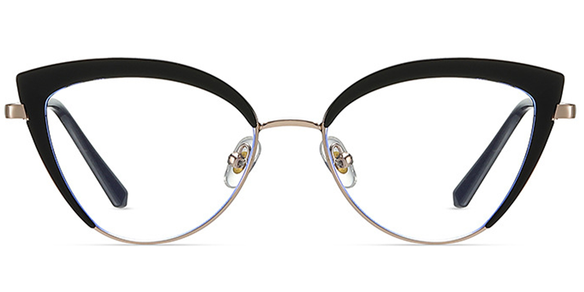 Cat Eye Frame black-gold