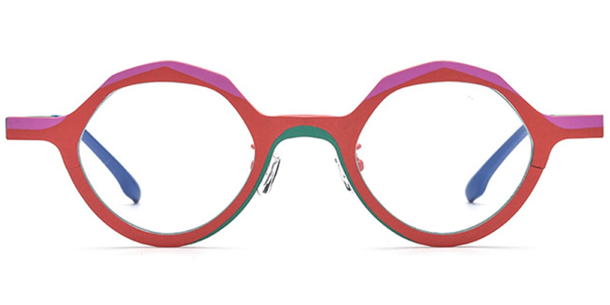 Titanium Geometric Frame pattern-red