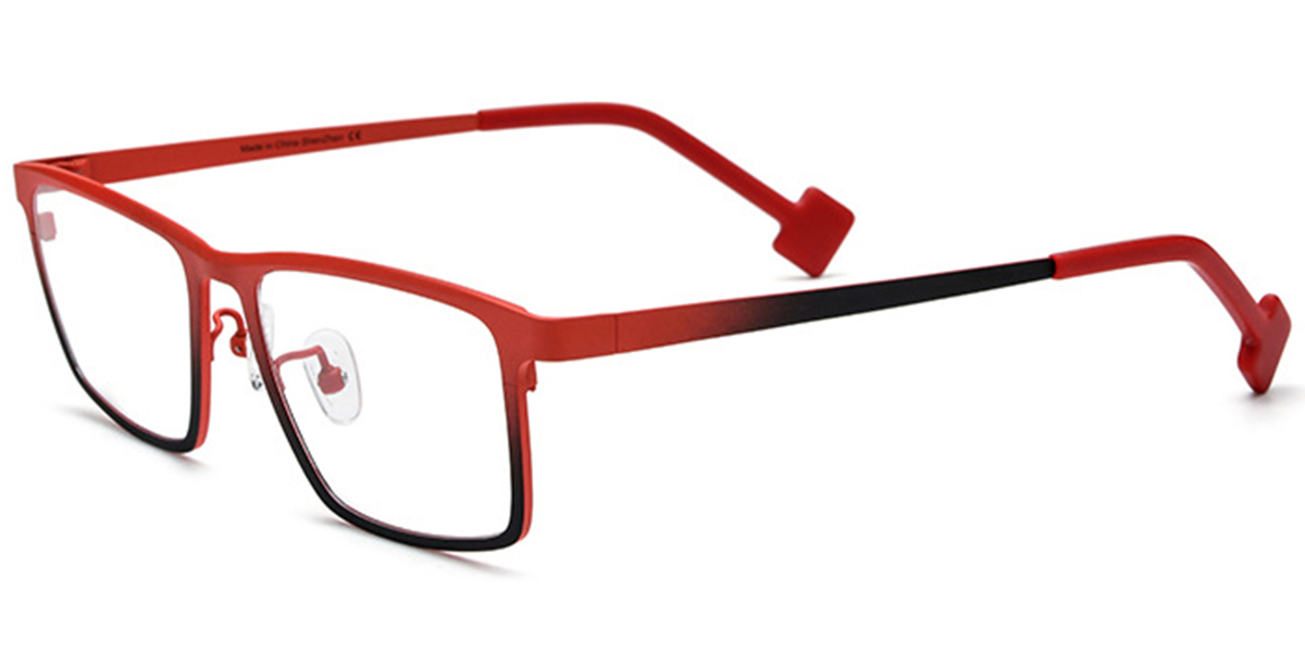 Titanium Square Frame gradient_red