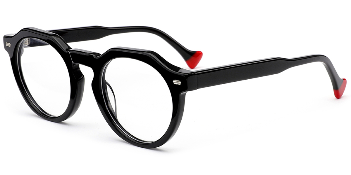 Acetate Oval Frame black