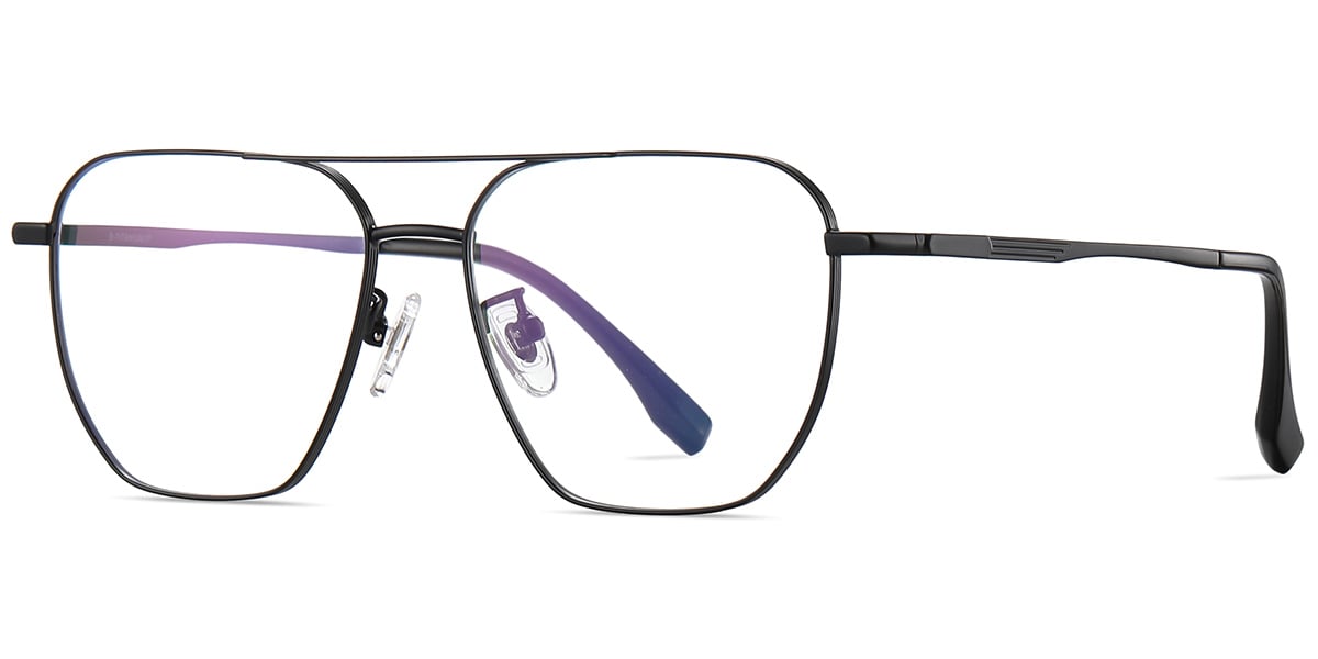 Titanium Aviator Frame black