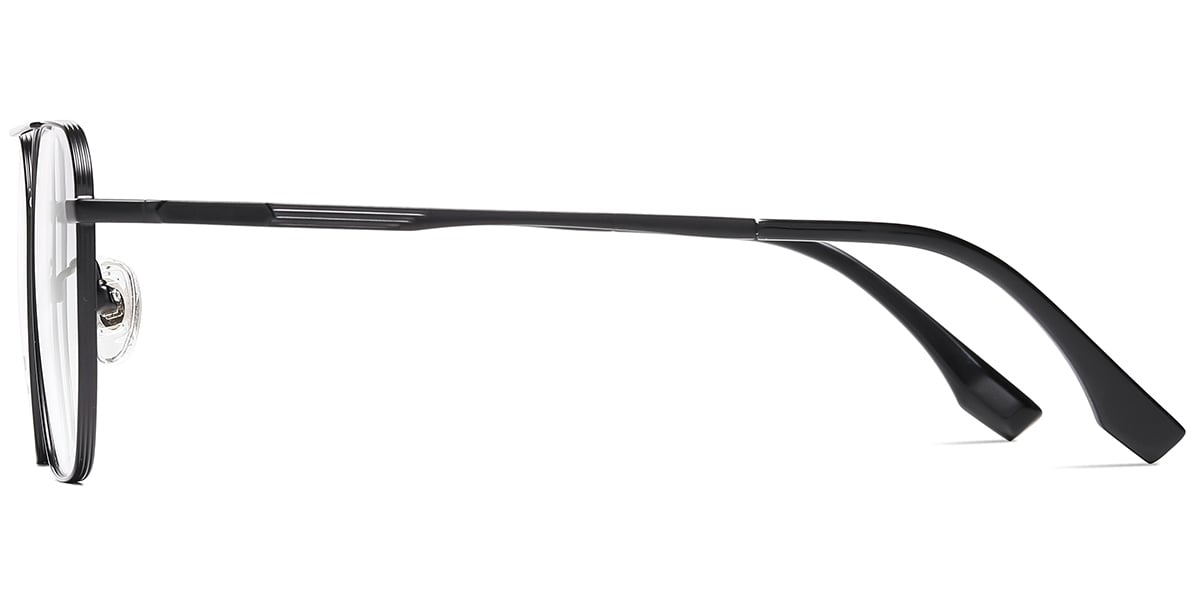 Titanium Aviator Frame black