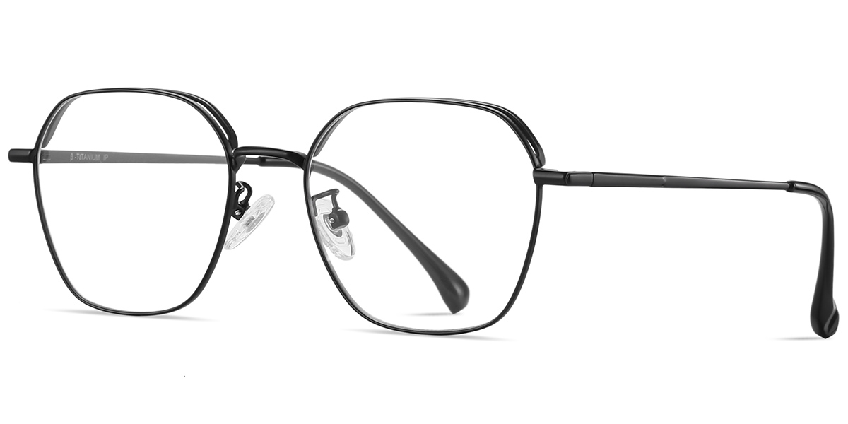 Titanium Square Frame black