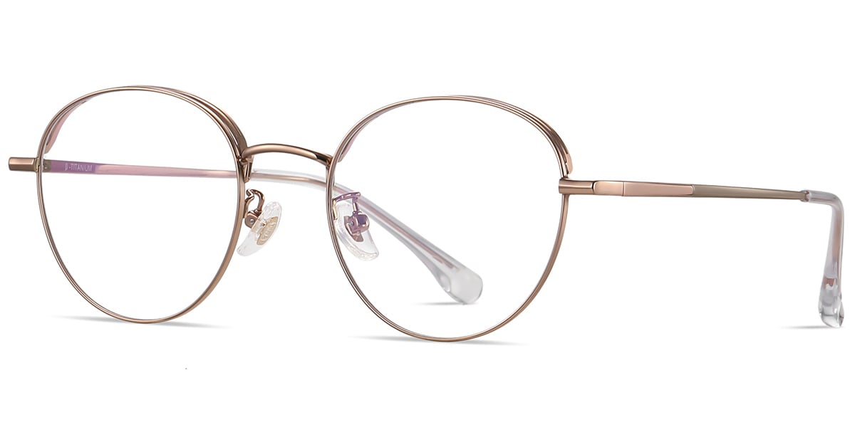 Titanium Round Frame rose_gold