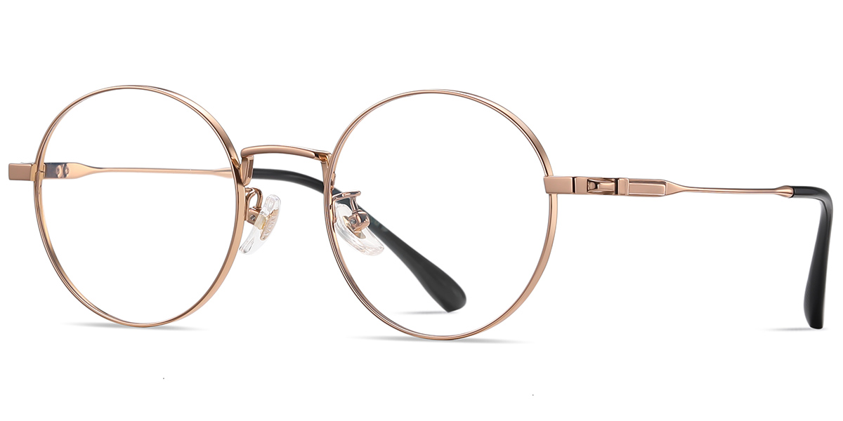 Titanium Round Frame rose_gold