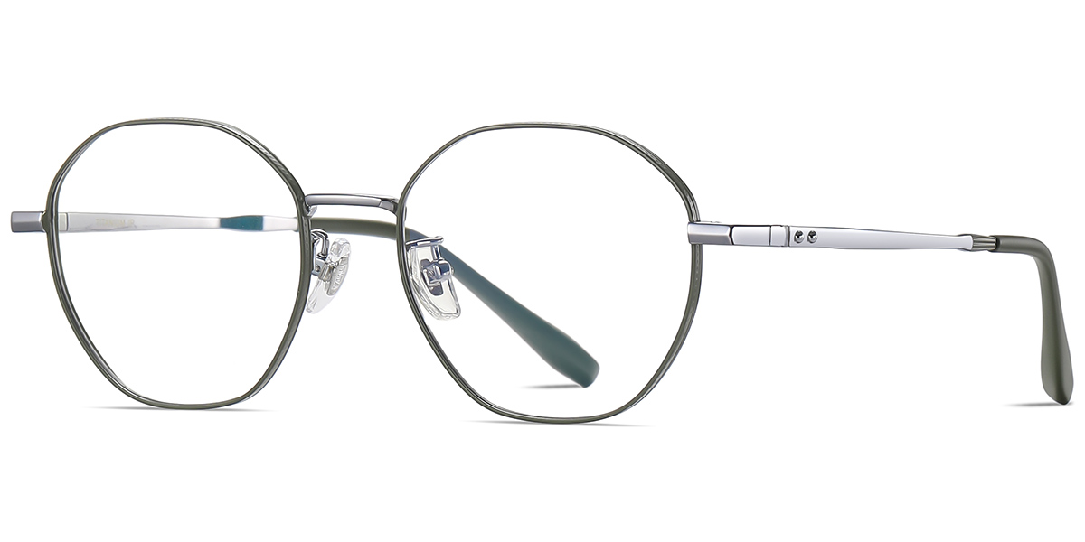 Titanium Geometric Frame green