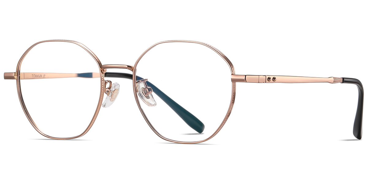 Titanium Geometric Frame rose_gold