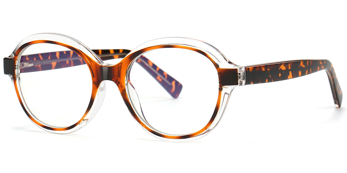 Oval Frame translucent-tortoiseshell